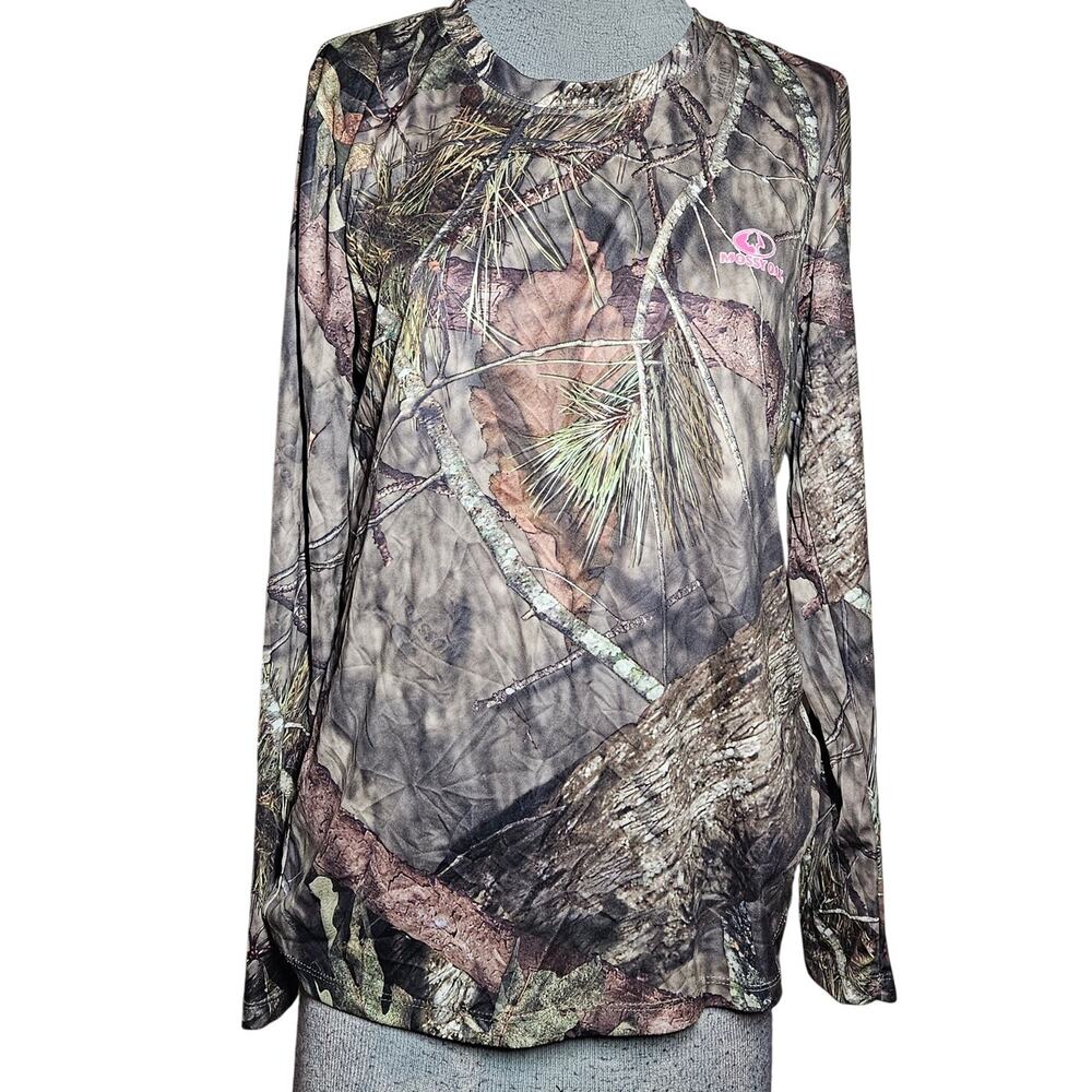 Mossy Oak Long Sleeve Camo Top Size Large